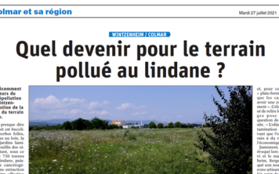 DNA du 27/07/2021 : reconversion après pollution au lindane